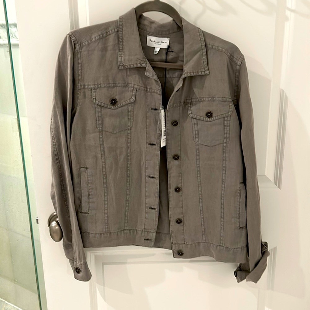 Linen jean jacket